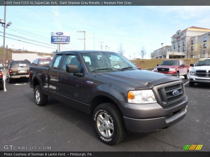 Dark Shadow Grey Metallic / Medium Flint Grey 2005 Ford F150 XL SuperCab 4x4