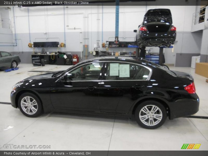 Black Obsidian / Stone 2011 Infiniti G 25 x AWD Sedan