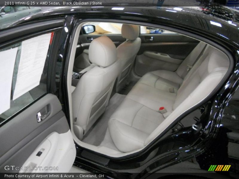  2011 G 25 x AWD Sedan Stone Interior
