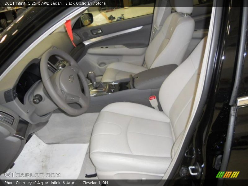  2011 G 25 x AWD Sedan Stone Interior