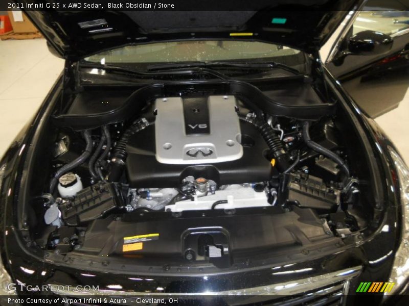  2011 G 25 x AWD Sedan Engine - 2.5 Liter DOHC 24-Valve CVTCS V6