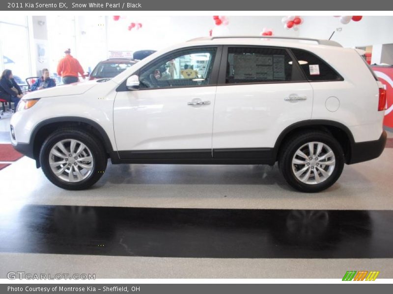 Snow White Pearl / Black 2011 Kia Sorento EX