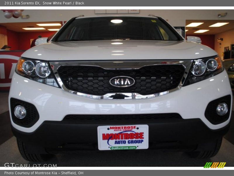 Snow White Pearl / Black 2011 Kia Sorento EX