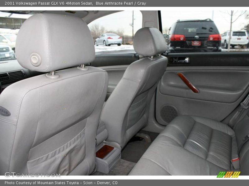 Blue Anthracite Pearl / Gray 2001 Volkswagen Passat GLX V6 4Motion Sedan