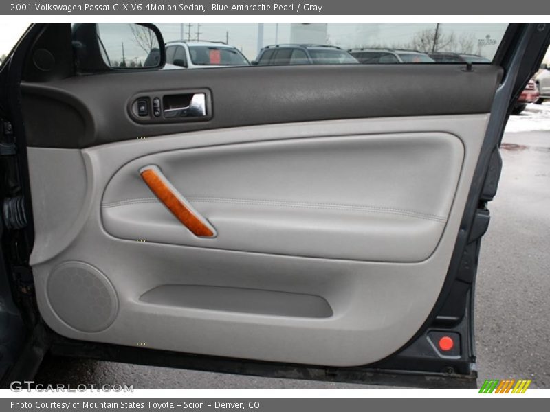 Blue Anthracite Pearl / Gray 2001 Volkswagen Passat GLX V6 4Motion Sedan