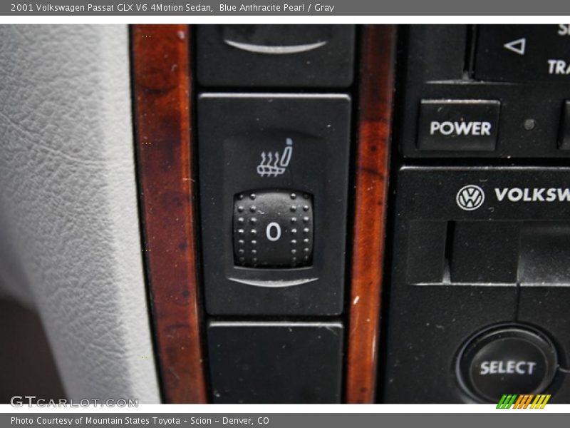 Blue Anthracite Pearl / Gray 2001 Volkswagen Passat GLX V6 4Motion Sedan