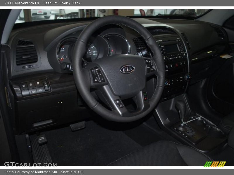 Titanium Silver / Black 2011 Kia Sorento EX