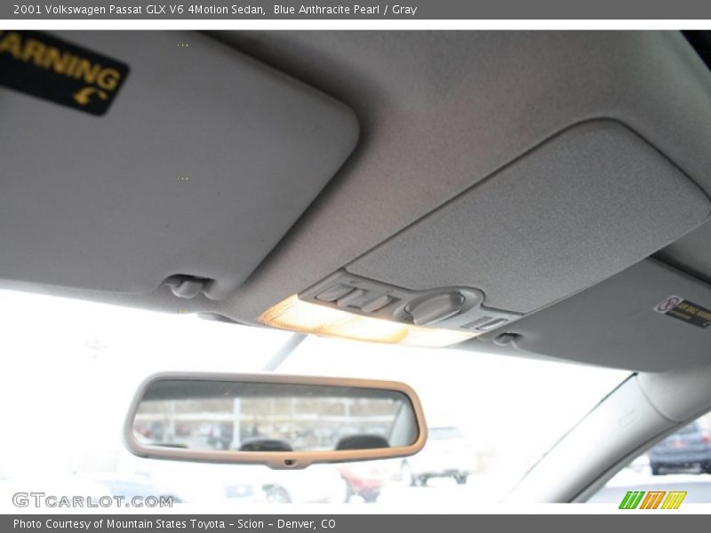 Blue Anthracite Pearl / Gray 2001 Volkswagen Passat GLX V6 4Motion Sedan
