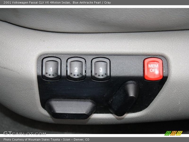 Blue Anthracite Pearl / Gray 2001 Volkswagen Passat GLX V6 4Motion Sedan