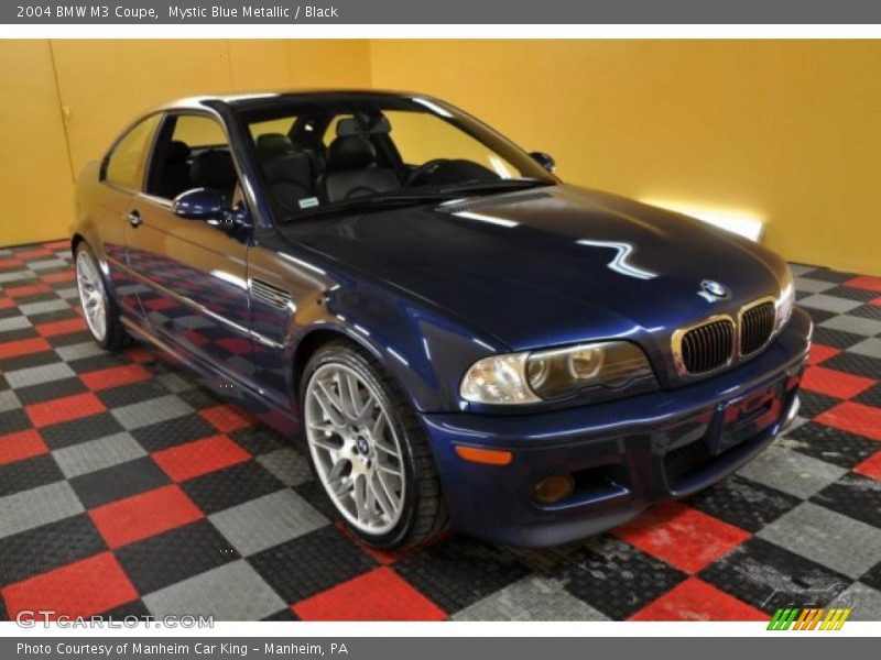 Mystic Blue Metallic / Black 2004 BMW M3 Coupe