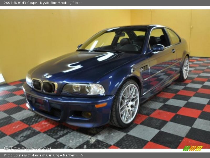 Mystic Blue Metallic / Black 2004 BMW M3 Coupe