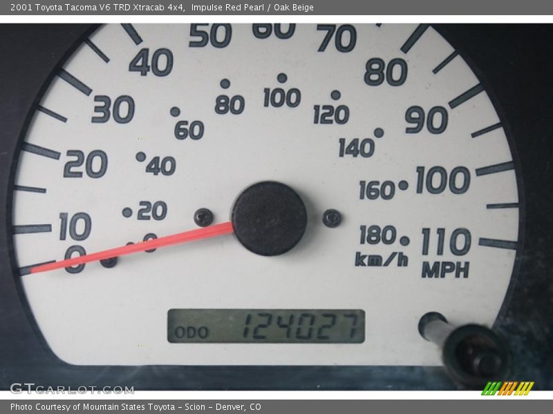 Impulse Red Pearl / Oak Beige 2001 Toyota Tacoma V6 TRD Xtracab 4x4
