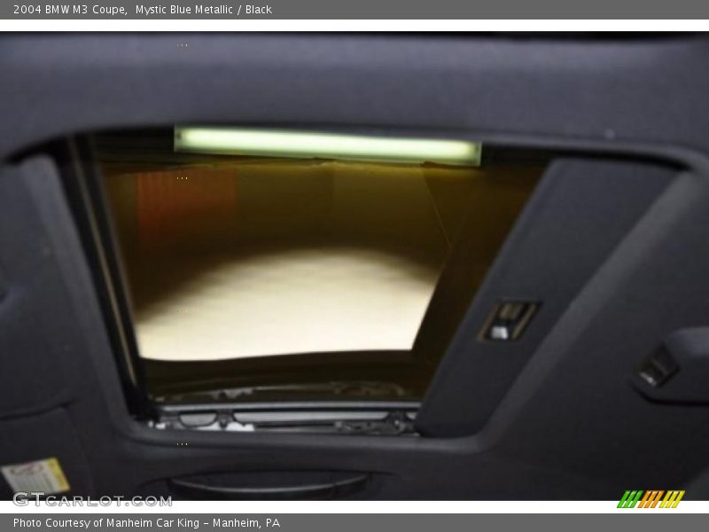 Mystic Blue Metallic / Black 2004 BMW M3 Coupe