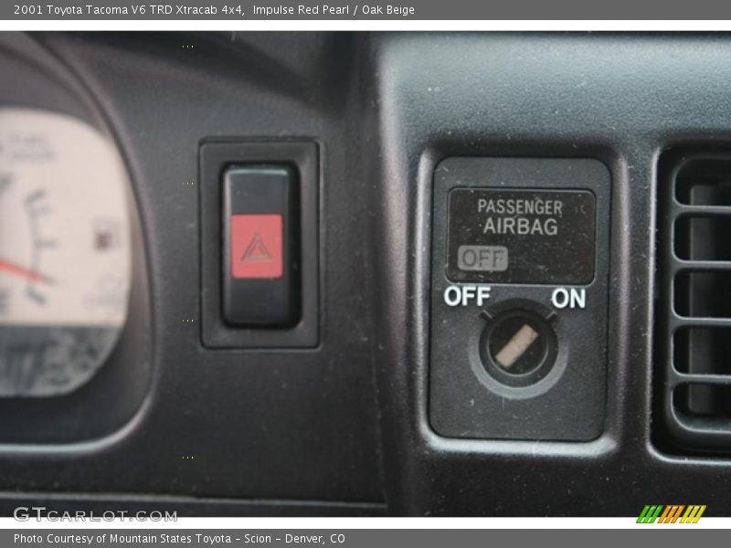 Impulse Red Pearl / Oak Beige 2001 Toyota Tacoma V6 TRD Xtracab 4x4