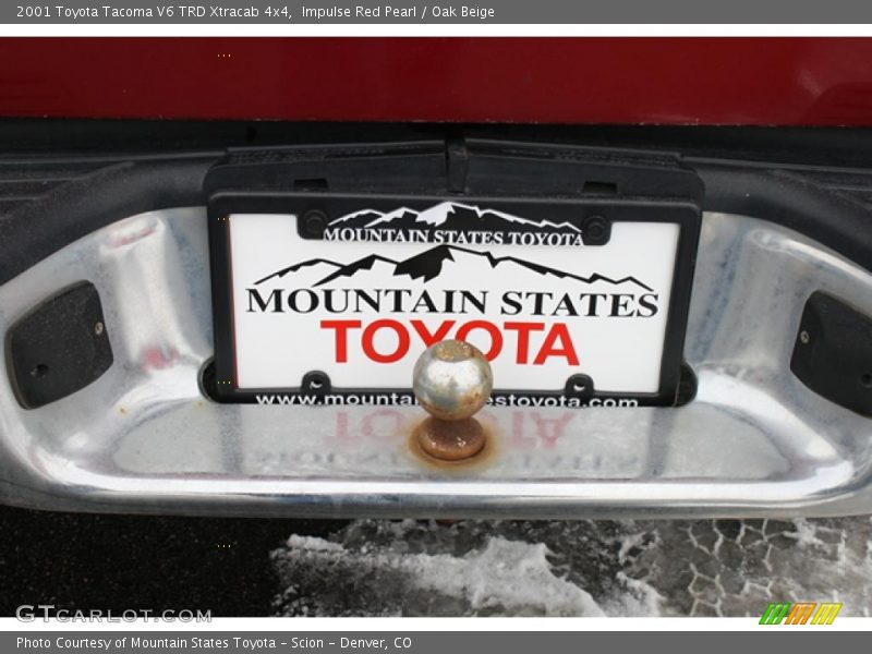Impulse Red Pearl / Oak Beige 2001 Toyota Tacoma V6 TRD Xtracab 4x4