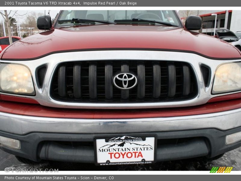 Impulse Red Pearl / Oak Beige 2001 Toyota Tacoma V6 TRD Xtracab 4x4