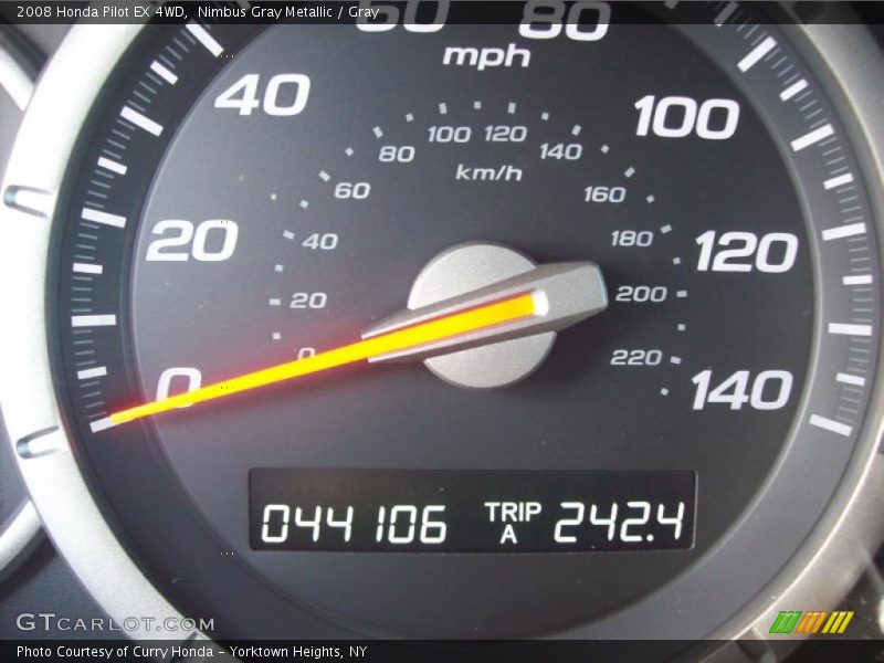 Nimbus Gray Metallic / Gray 2008 Honda Pilot EX 4WD