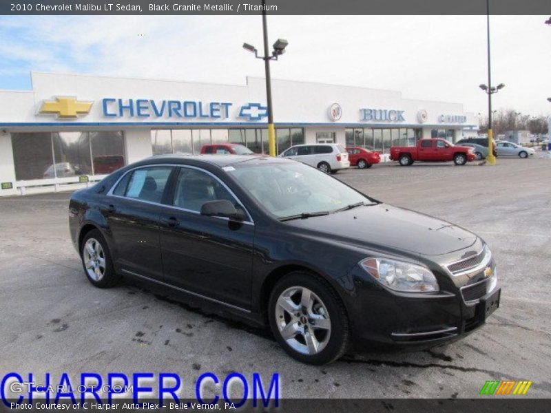 Black Granite Metallic / Titanium 2010 Chevrolet Malibu LT Sedan