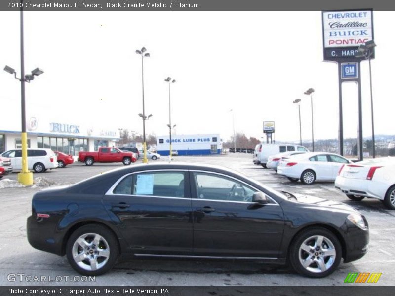 Black Granite Metallic / Titanium 2010 Chevrolet Malibu LT Sedan