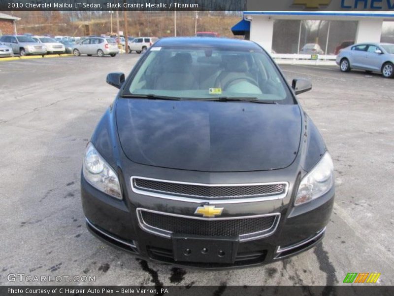 Black Granite Metallic / Titanium 2010 Chevrolet Malibu LT Sedan