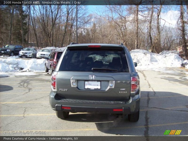 Nimbus Gray Metallic / Gray 2008 Honda Pilot EX 4WD