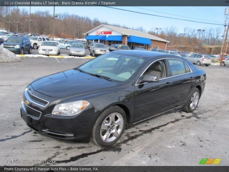 Black Granite Metallic / Titanium 2010 Chevrolet Malibu LT Sedan