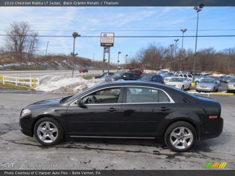 Black Granite Metallic / Titanium 2010 Chevrolet Malibu LT Sedan
