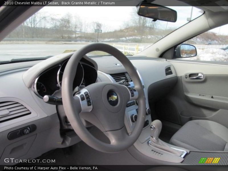 Black Granite Metallic / Titanium 2010 Chevrolet Malibu LT Sedan