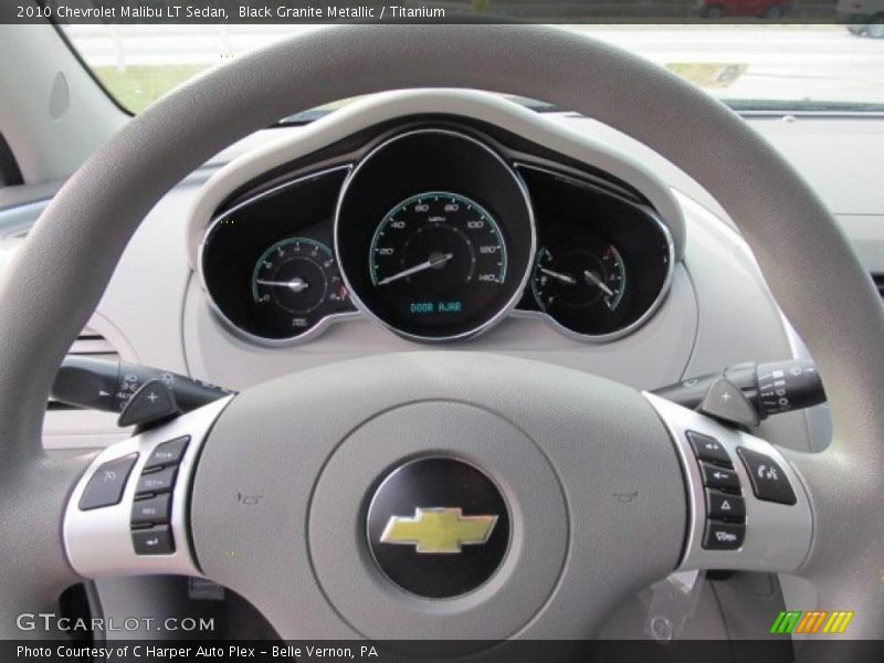 Black Granite Metallic / Titanium 2010 Chevrolet Malibu LT Sedan