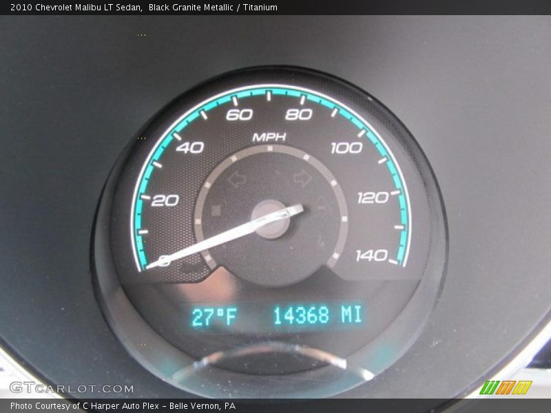 Black Granite Metallic / Titanium 2010 Chevrolet Malibu LT Sedan