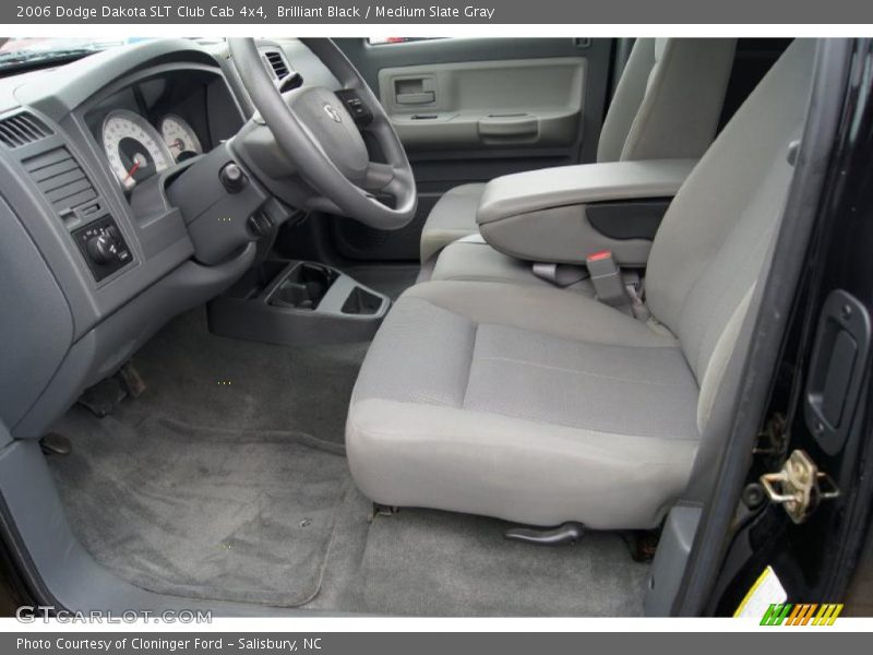 Brilliant Black / Medium Slate Gray 2006 Dodge Dakota SLT Club Cab 4x4