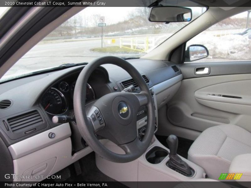 Summit White / Gray 2010 Chevrolet Cobalt LT Coupe