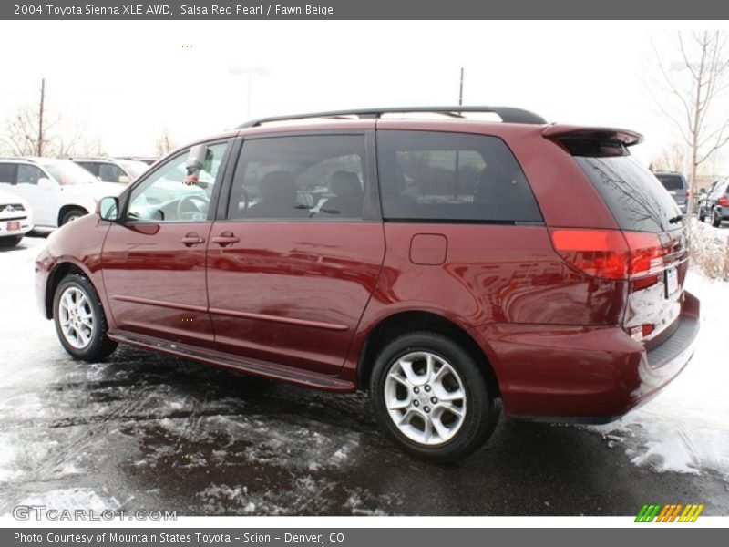 Salsa Red Pearl / Fawn Beige 2004 Toyota Sienna XLE AWD