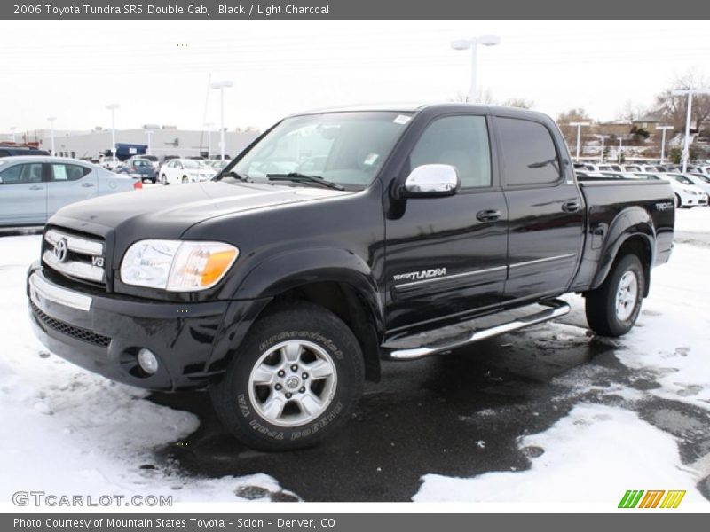 Black / Light Charcoal 2006 Toyota Tundra SR5 Double Cab