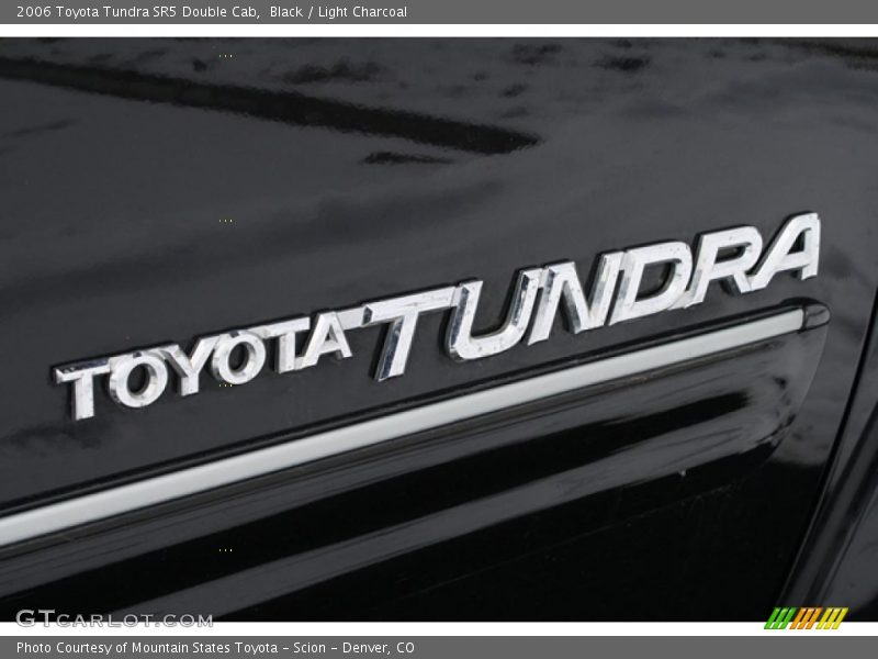 Black / Light Charcoal 2006 Toyota Tundra SR5 Double Cab