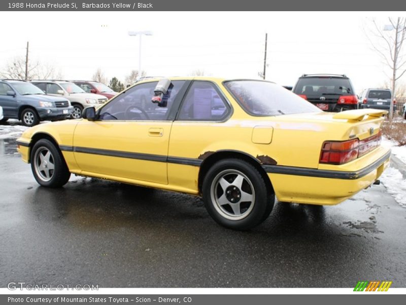 Barbados Yellow / Black 1988 Honda Prelude Si