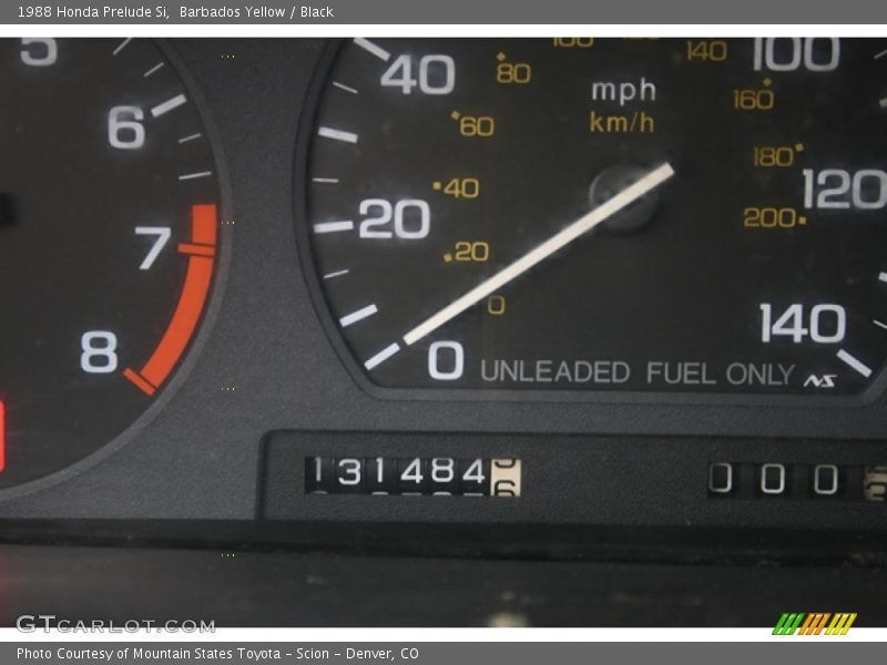 Barbados Yellow / Black 1988 Honda Prelude Si