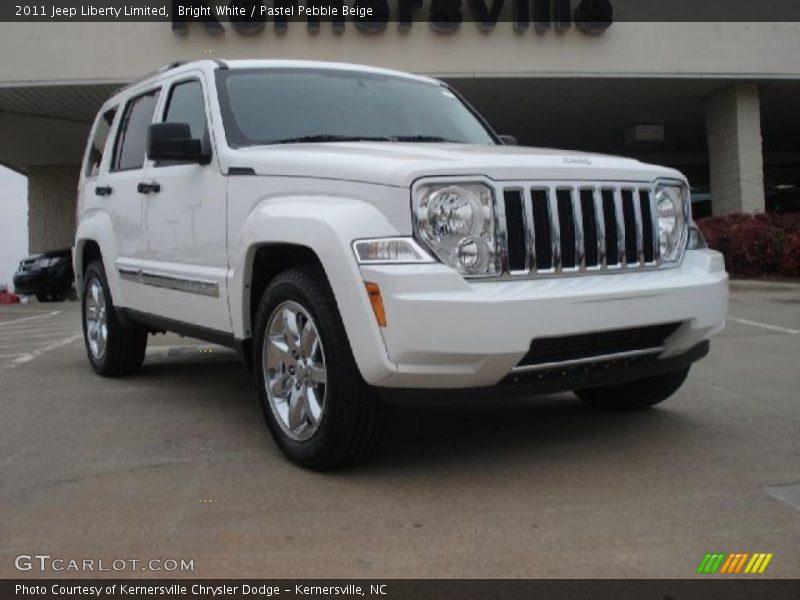 Bright White / Pastel Pebble Beige 2011 Jeep Liberty Limited
