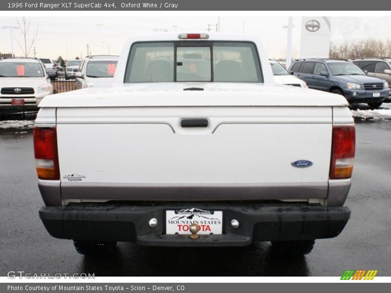 Oxford White / Gray 1996 Ford Ranger XLT SuperCab 4x4