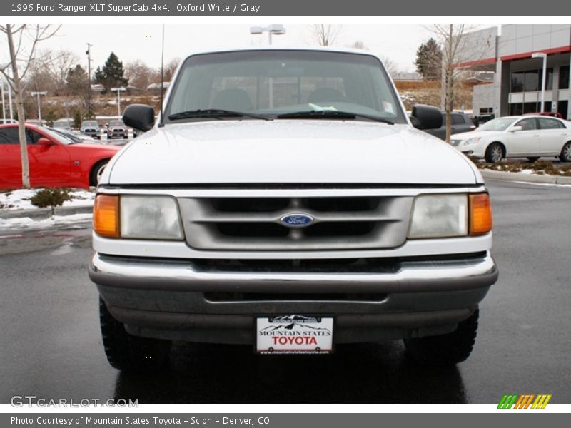 Oxford White / Gray 1996 Ford Ranger XLT SuperCab 4x4