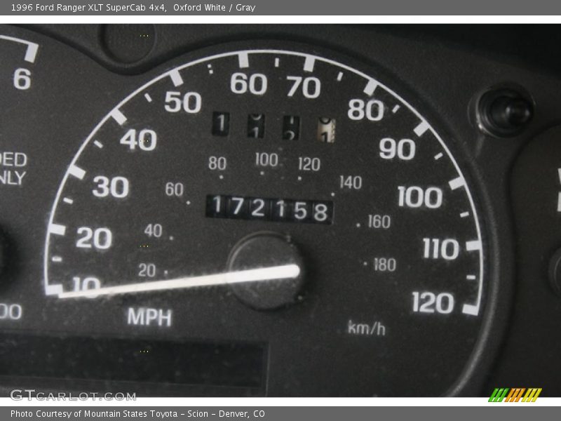 Oxford White / Gray 1996 Ford Ranger XLT SuperCab 4x4