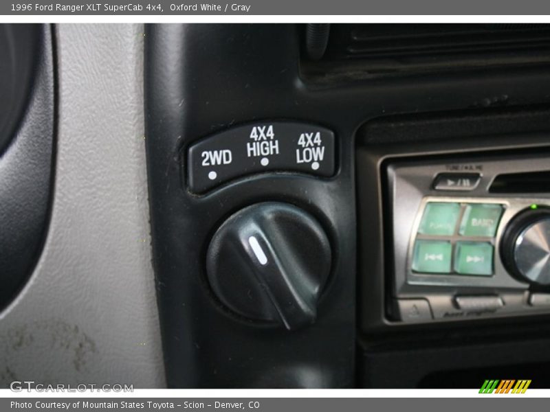 Controls of 1996 Ranger XLT SuperCab 4x4