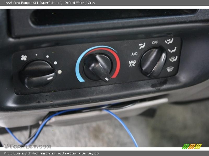 Controls of 1996 Ranger XLT SuperCab 4x4