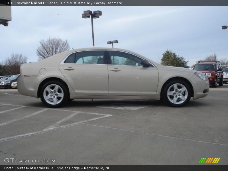 Gold Mist Metallic / Cocoa/Cashmere 2010 Chevrolet Malibu LS Sedan