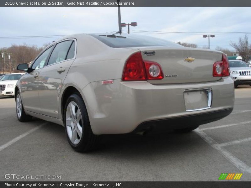 Gold Mist Metallic / Cocoa/Cashmere 2010 Chevrolet Malibu LS Sedan