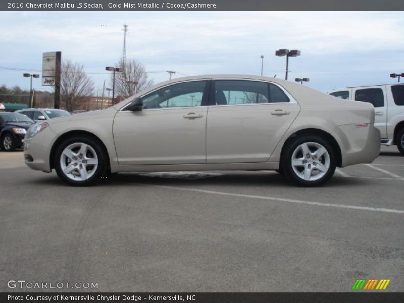 Gold Mist Metallic / Cocoa/Cashmere 2010 Chevrolet Malibu LS Sedan