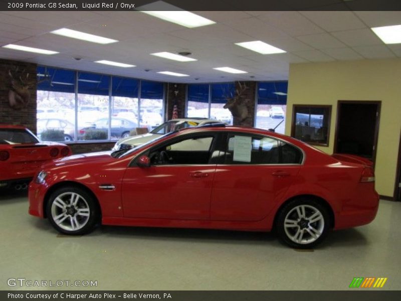 Liquid Red / Onyx 2009 Pontiac G8 Sedan