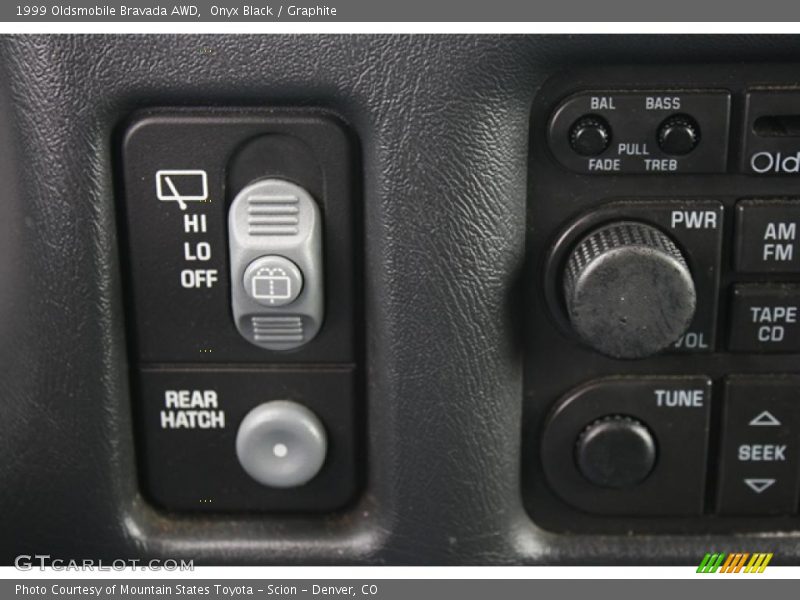Controls of 1999 Bravada AWD