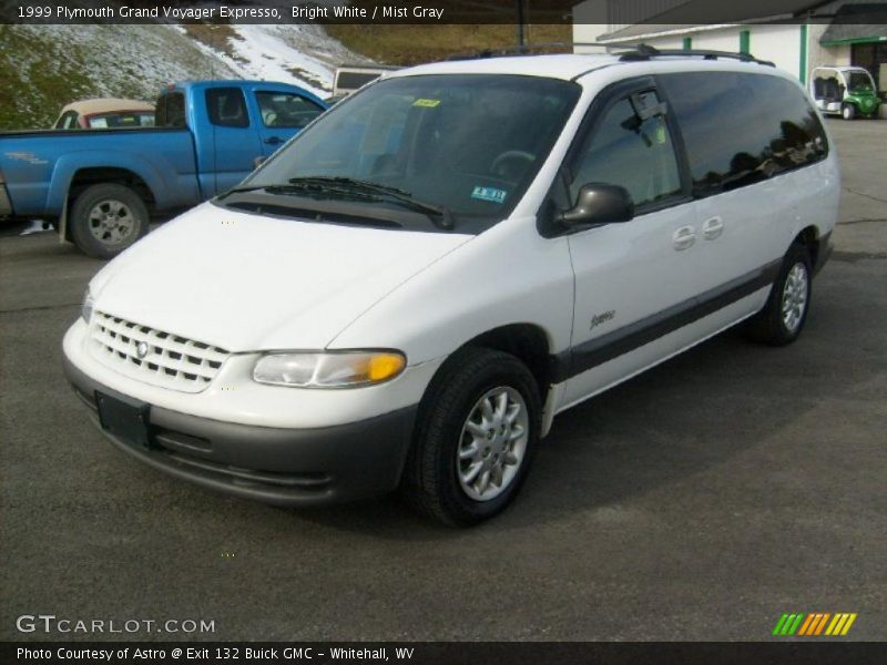 Bright White / Mist Gray 1999 Plymouth Grand Voyager Expresso