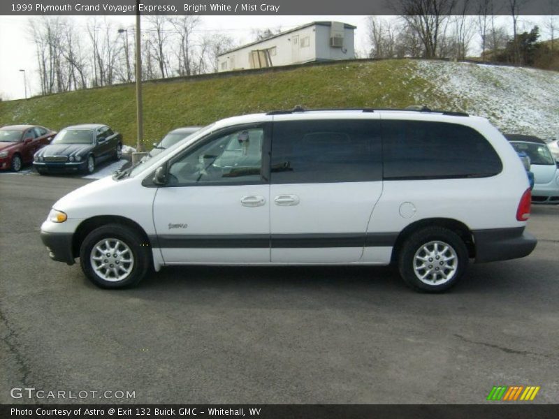 Bright White / Mist Gray 1999 Plymouth Grand Voyager Expresso